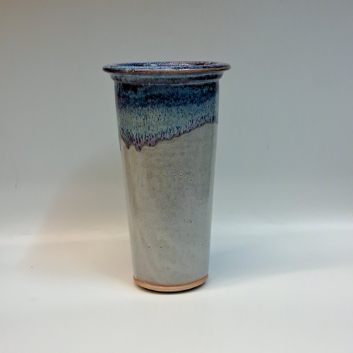 #240105 Vase Blue10x5.5 $28 at Hunter Wolff Gallery